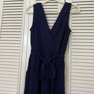 Monteau Navy Jumpsuit